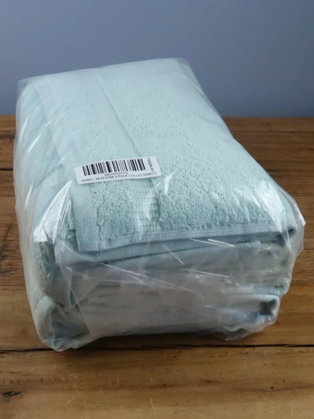 MY TOWELS 6 PIECE PREMIUM TOWEL SET SEAFOAM GREEN NEW